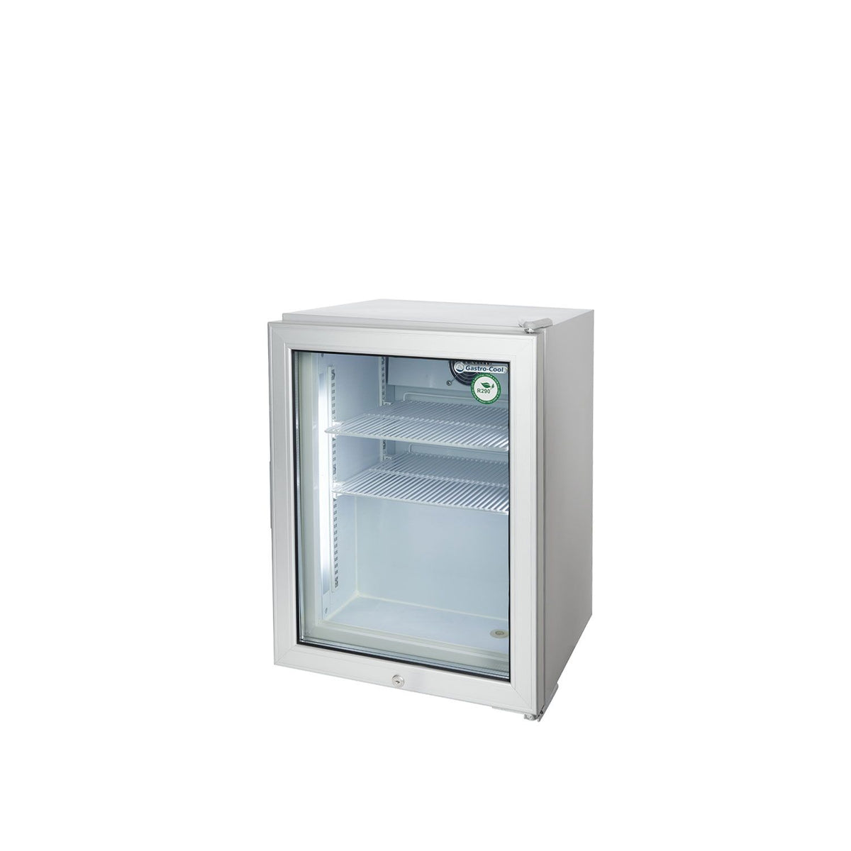 GASTRO-COOL | Minibaaripakastin - 51 L - 1 lasiovi - hopea