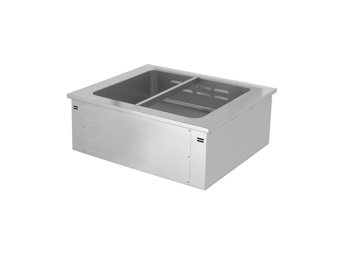Upotettava vesihaude - 810 mm - 1,46 kW - 2x GN 1/1