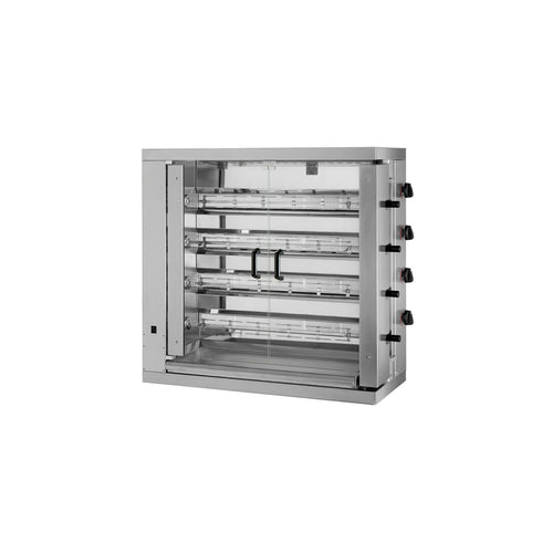 Kanavarrasgrilli - kaasu - 21,0 kW - 4 varrasta - enintään 24 kanaa varten