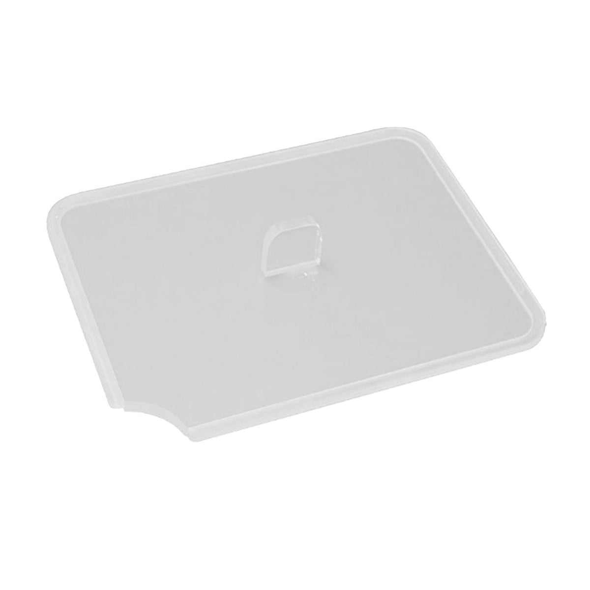 Polykarbonaatti GN-kansi GN 1/1 - lusikka-aukolla - korkeus: 7 mm - 530x325 mm - Läpinäkyvä