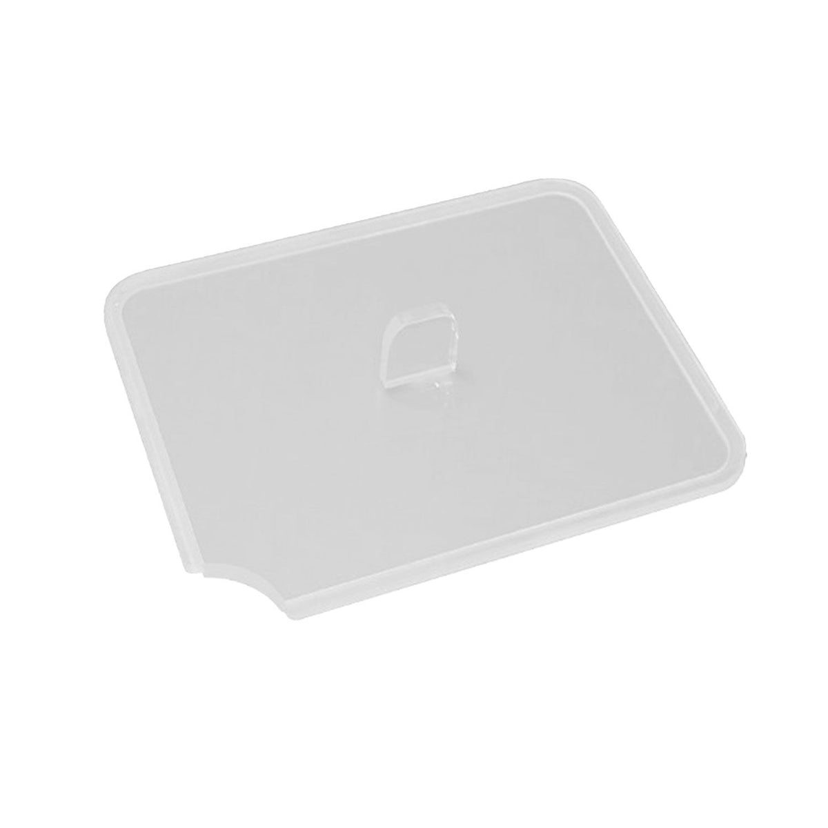 Polykarbonaatti GN-kansi GN 1/2 - lusikka-aukolla - korkeus: 7 mm - 325x265 mm - Läpinäkyvä