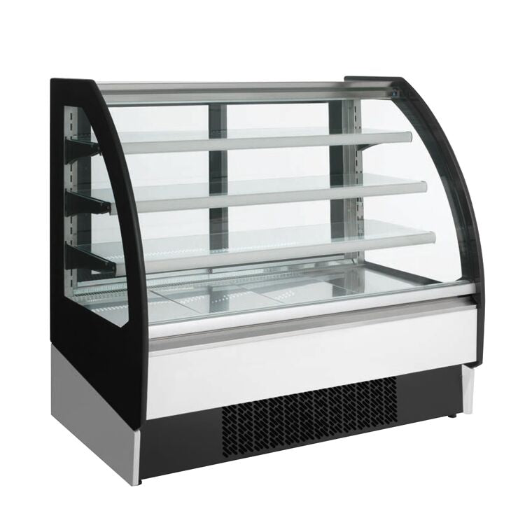 Commercial multideck display fridge - 1875mm - 548L - with 3 shelves - rear sliding doors - incl. night blind
