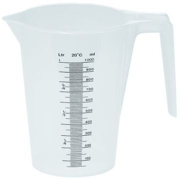 Mittakannu - polypropeeni (PP) - 1,0 l - asteikko 100 ml välein