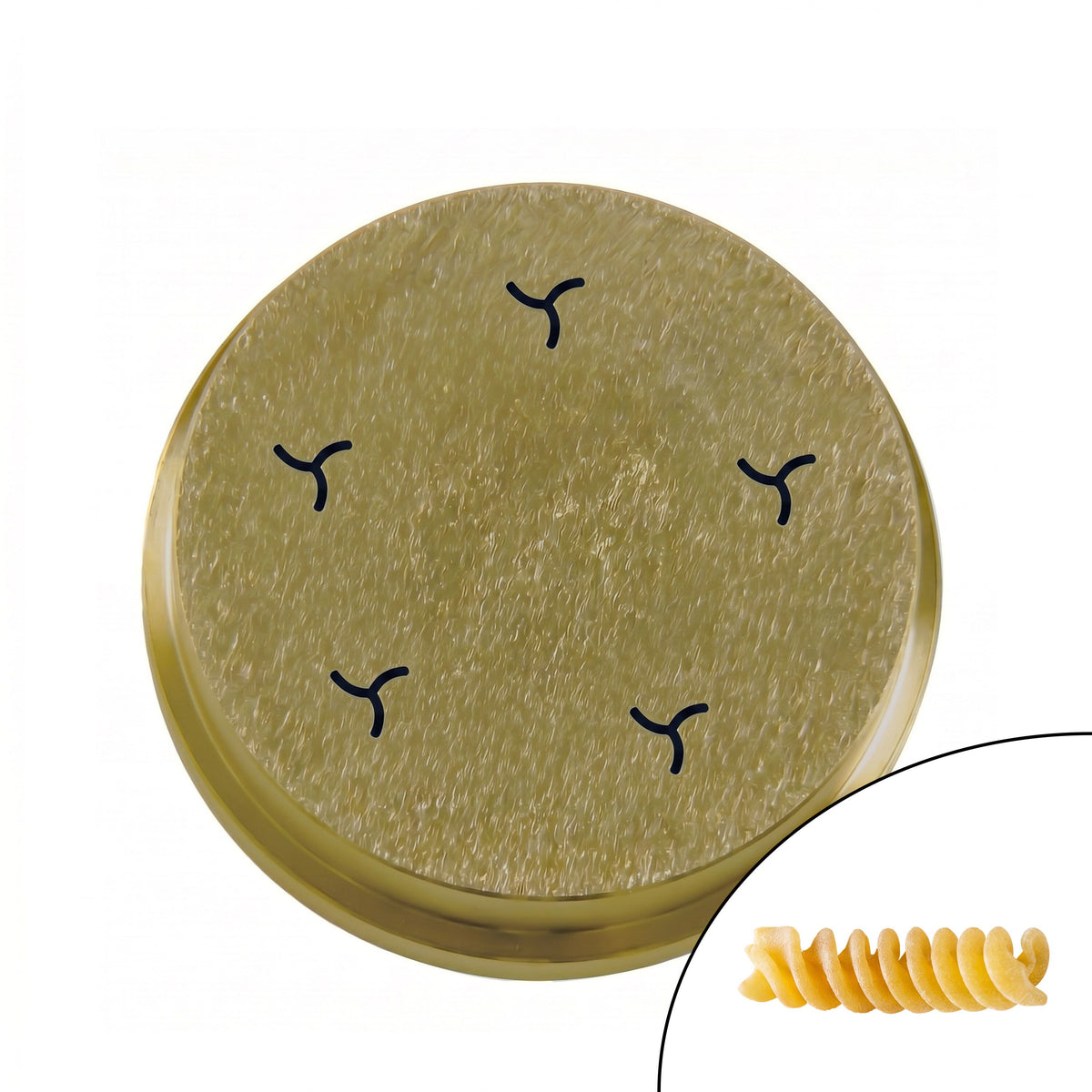 pastakoneen muotti - Fusilli - Ø 9 mm - Ø 57 mm - yhteensopiva: NMF8N & NMF13N