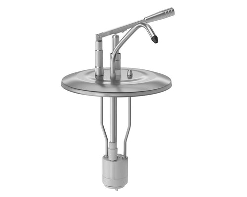 Commercial Sauce Pump - 8 to 10 litres - suitable for containers - adjustable dose - 40ml per pump - Stainless steel - 280x360mm - without container