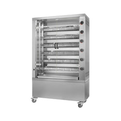 Kanavarrasgrilli - kaasu - 35,3 kW - 6 varrasta - enintään 36 kanaa varten