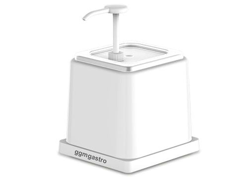 Mayonnaise / Sauce Dispenser - 2 L - Polypropylene - Pump Dispenser