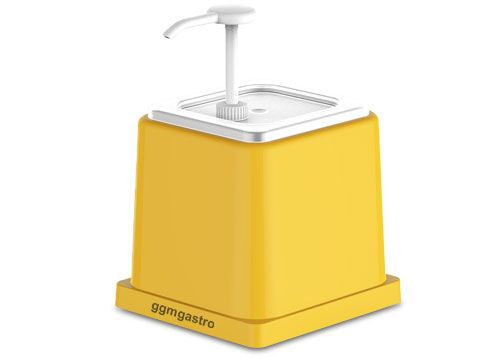 Mustard / Sauce Dispenser - 2L - Polypropylene - Yellow