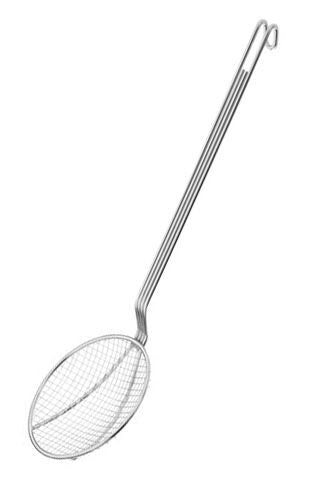 Frying Skimmer Spoon - Ø120mm - Handle Length: 340mm - Stainless Steel