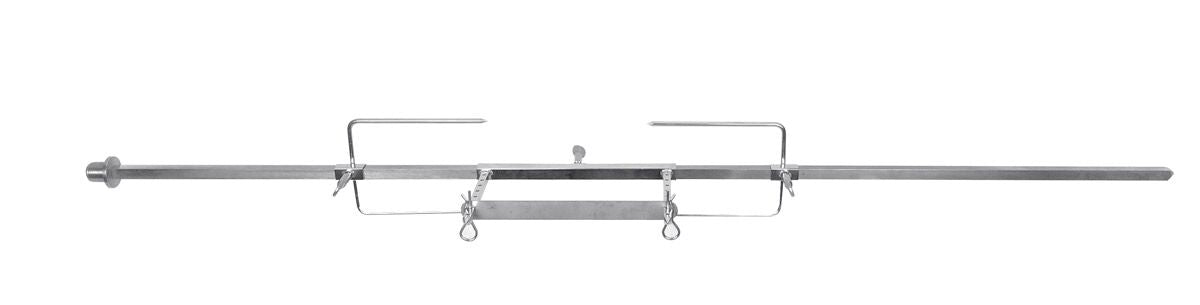 Häntchengrillin varrasmiekka - 110x1200x200 mm - ruostumaton teräs - yhteensopiva: GM-, HGEM- & EM-sarjat; LGM- & LEM-sarjat - sis. 2 vartaanpidintä, 2x ESFSM16-ruuvit, DSM-kaksiterämiekka