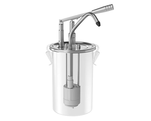Commercial Sauce Pump - 4.5 litres - suitable for 4.5 litre containers - Stainless steel - 180x420mm - adjustable dose - 40ml per pump - without container