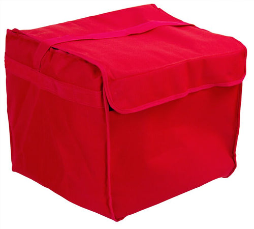 Pizzalaukku - olkahihna - 8 pizzalaatikkoa - 37x37 cm - punainen