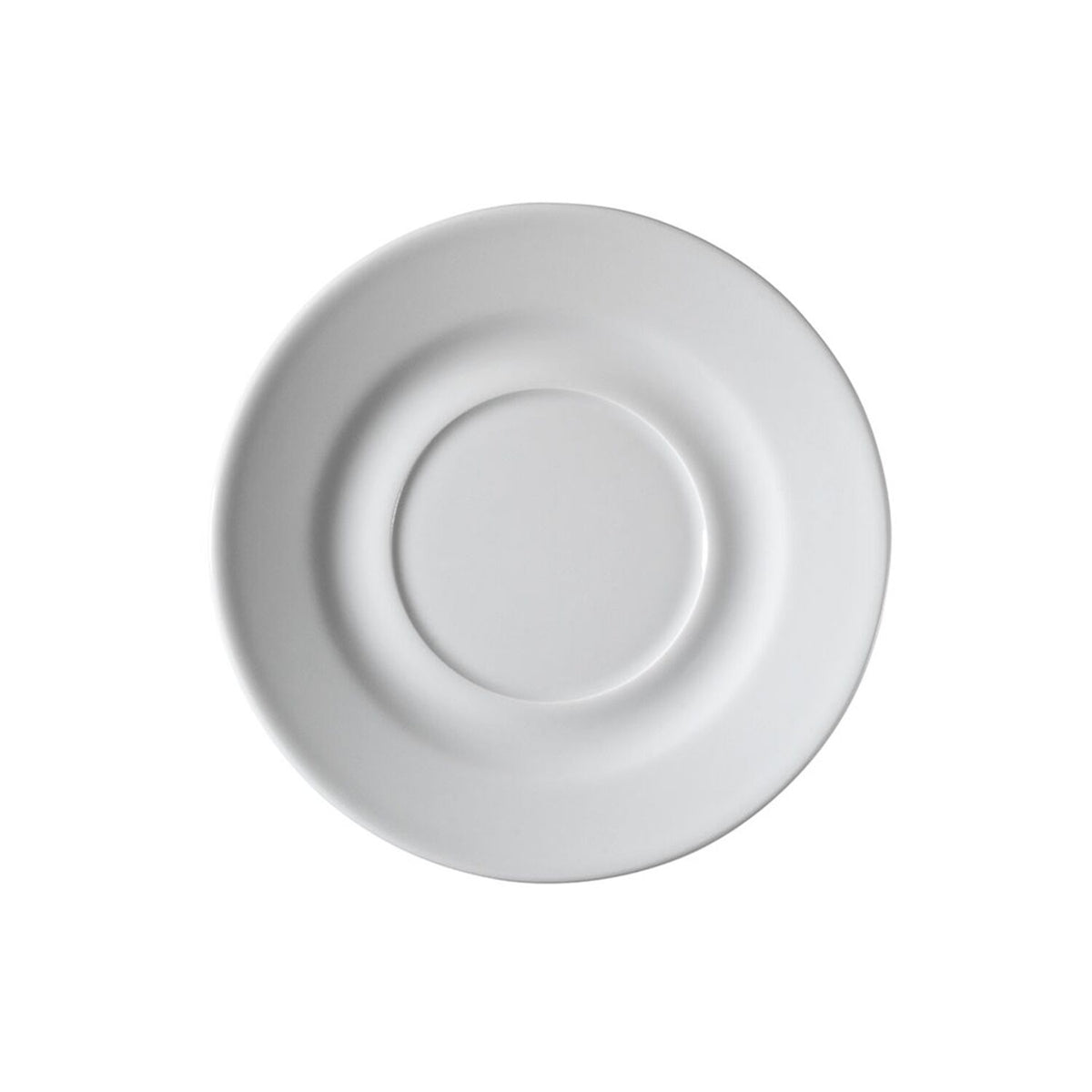 (6 pcs) PERA White - Espresso saucers - Ø110mm - White