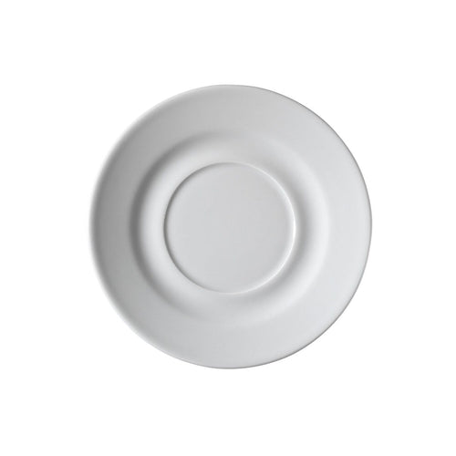 (6 pcs) PERA White - Espresso saucers - Ø110mm - White