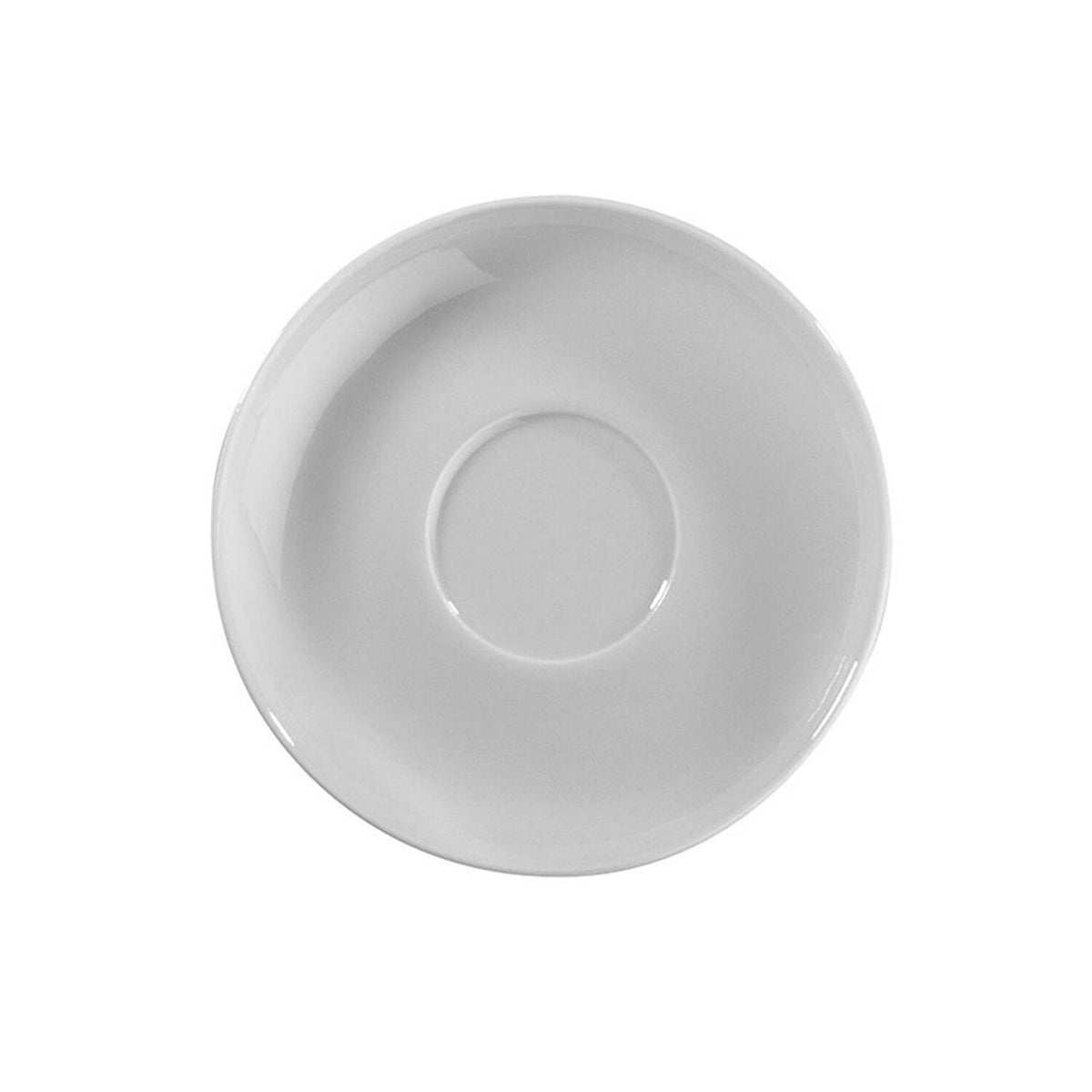 (24 pcs) ENTITY - Espresso saucers - Ø120mm - White