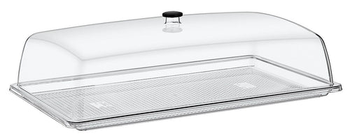 Tray with Dome Cover - GN 1/1 - Polycarbonate - 530x325mm - Height: 170mm - incl. GN 1/1 tray - with stackable design
