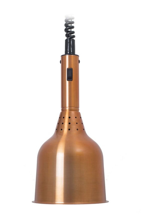Lämpölamppu Retro - 250 W - Ø 180 mm - korkeussäädettävä - kupari