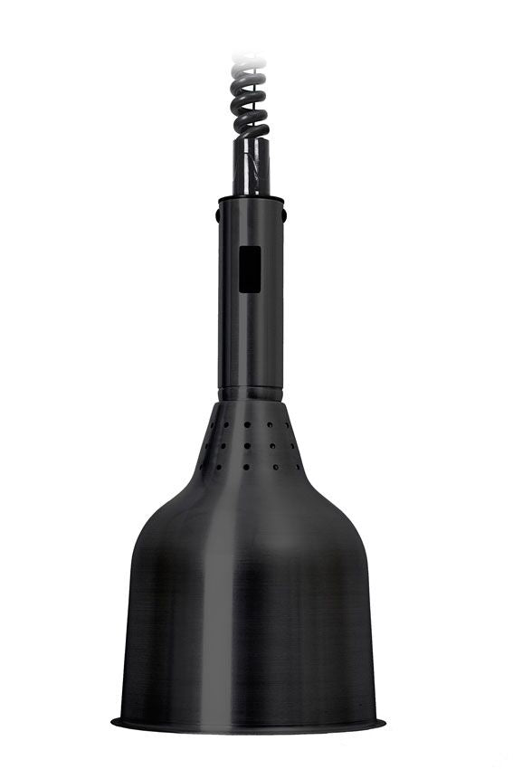 Buffet Infrared Heat Lamp - Retractable - Diameter 180mm - 250W - E27 - Cord 600–1800mm - Matt Black