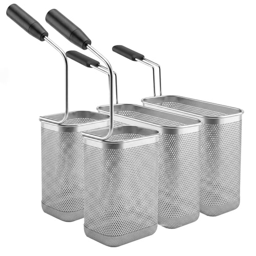 GN-astia - GN 1/3 & GN 1/6; 145x105 mm; 250x105 mm; korkeus 200 mm - ruostumaton teräs; ergonominen muovikahva - yhteensopiva: ENB663P & ENB669P - sis. 2 x GN 1/6 -kori, 2 x GN 1/3 -kori