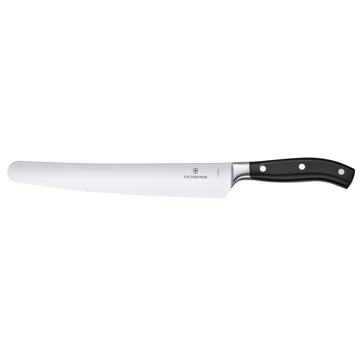 VICTORINOX | Grand Maître Bread & Pastry Knife 260 mm – Black Handle - Serrated Edge - Stainless Steel Blade