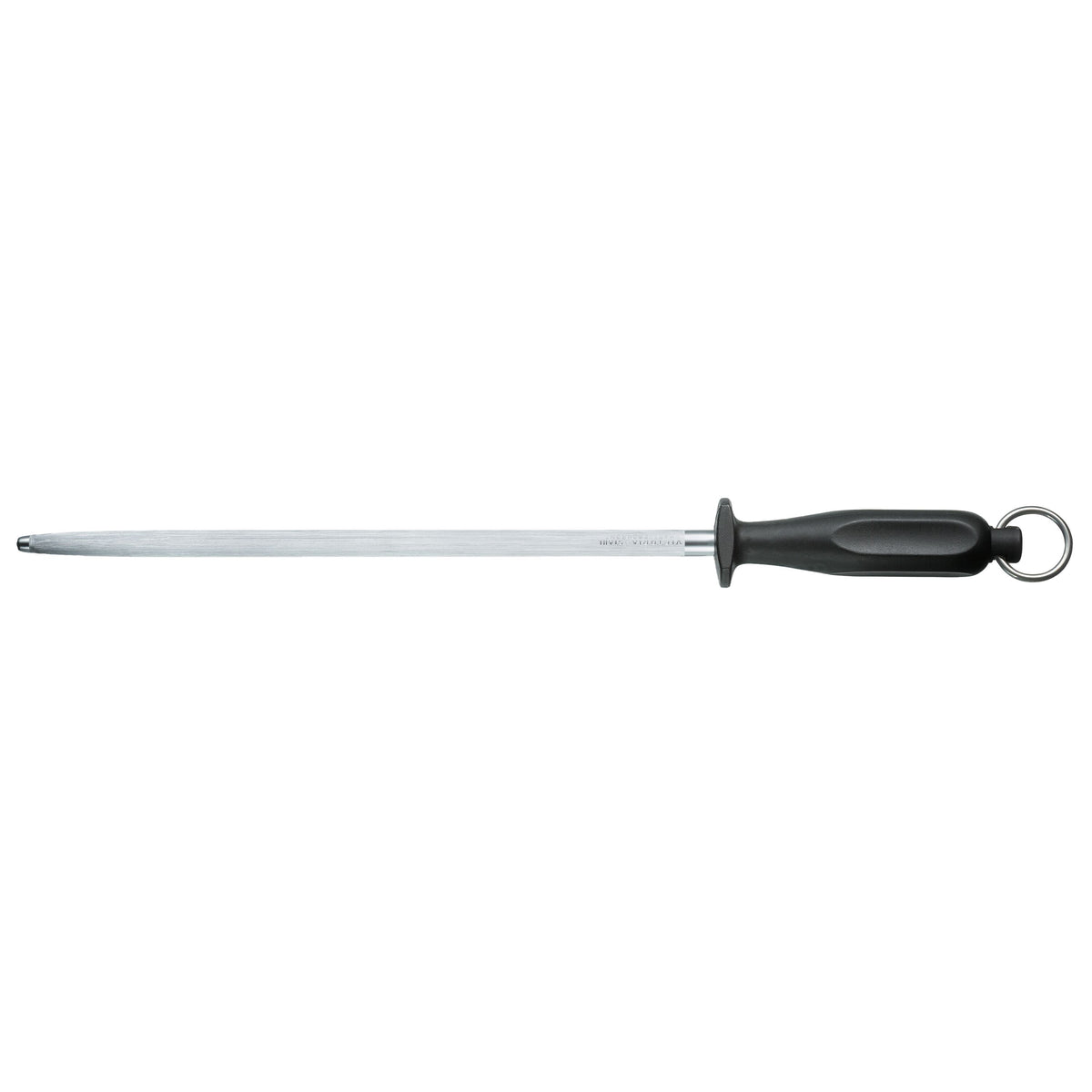 VICTORINOX | Butcher Knife Honing Steel – Oval - Fine Cut - 300 mm Rod - Black Handle