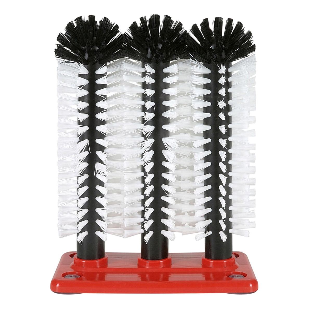(2 pieces) FUCHS | DELFIN® Glass washing-up brush - 3x240mm - with plastic base plate - 1-2-3