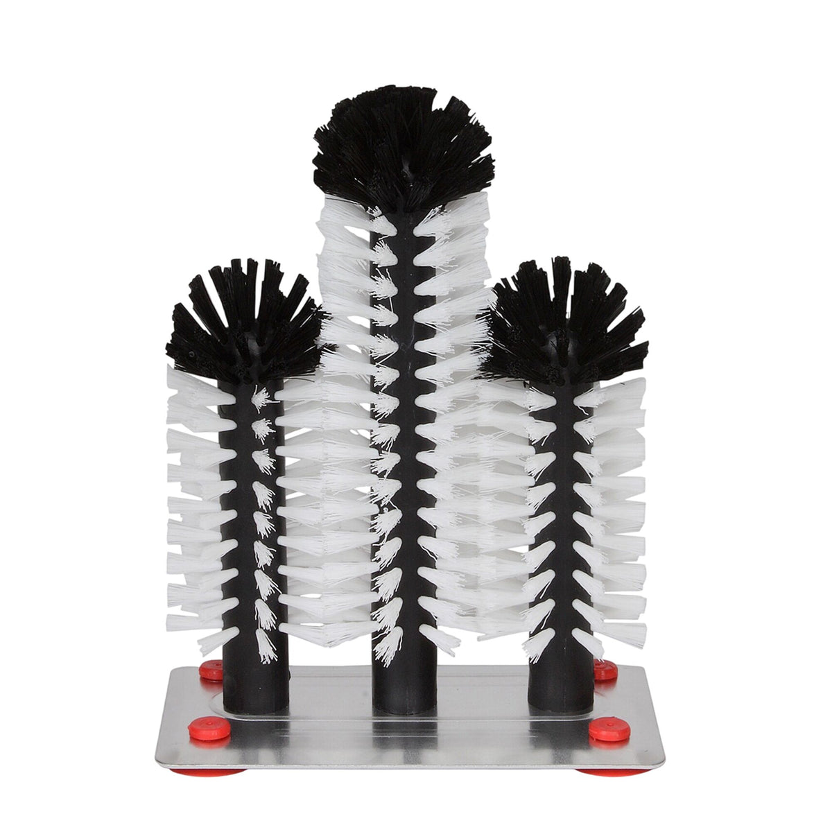 (2 pieces) FUCHS | DELFIN® Glass washing-up brush - 2x180mm + 1x240mm - with metal base plate - 1-2-3