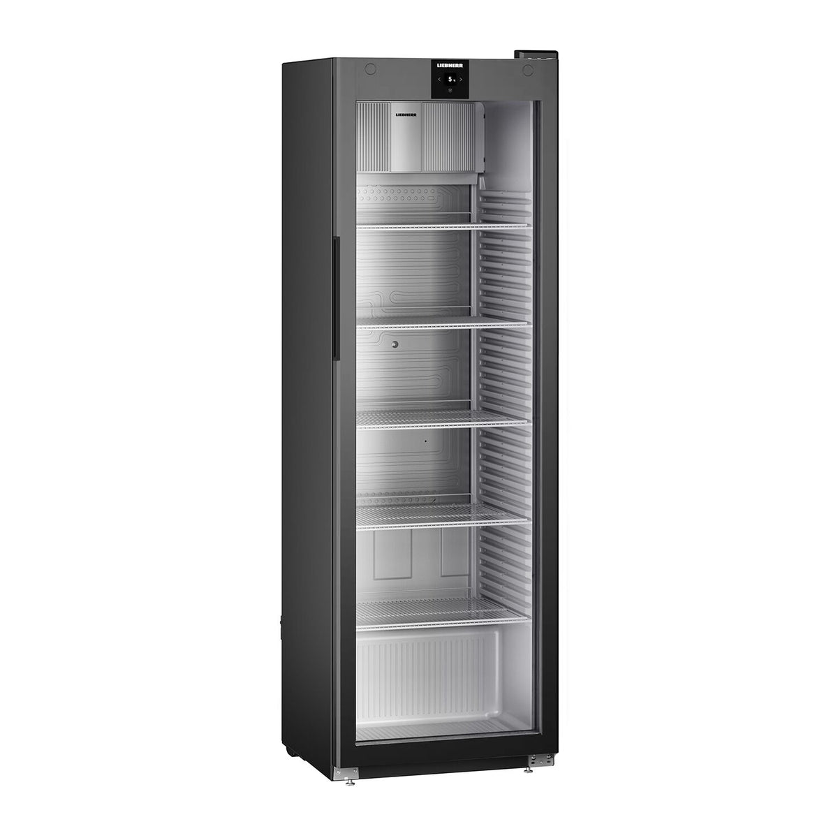 LIEBHERR | PERFECTION jääkaappi - 400 L - muovinen sisustus - 1 lasiovella - musta