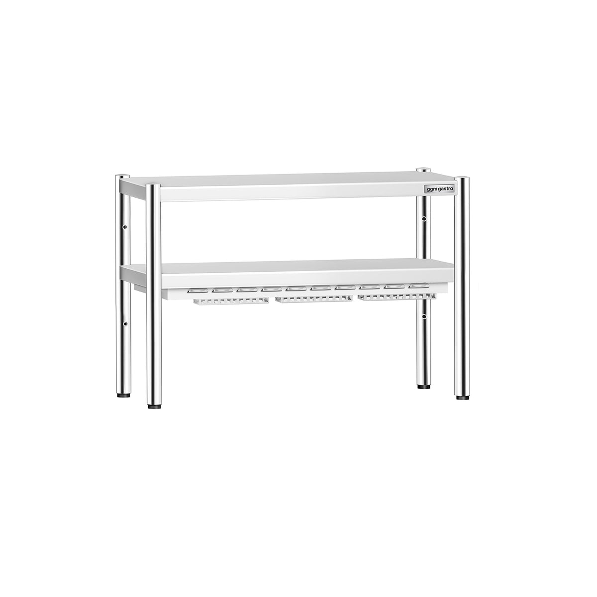 Lämpösilta - keraamisella säteilijällä - 1200x370 mm - 1,05 kW - 1 lämmitetty taso, 1 hylly - korkeussäädettävä