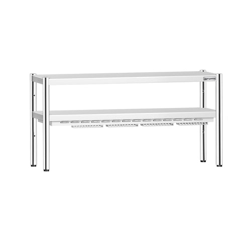 Lämpösilta PREMIUM - keraamisella säteilijällä - 1600x370 mm - 1,4 kW - 1 lämmitetty taso, 1 hylly - korkeussäädettävä