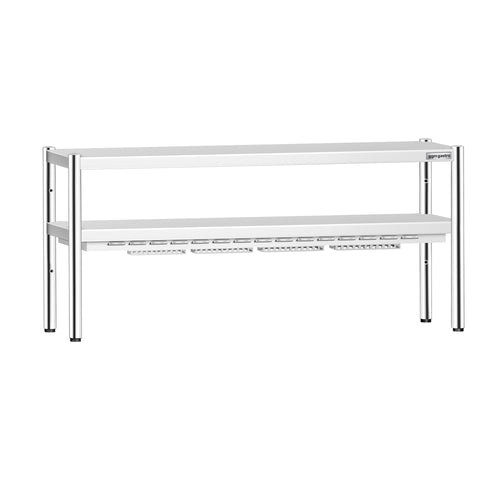 Lämpösilta PREMIUM - keraamisella säteilijällä - 1800x370 mm - 1,4 kW - 1 lämmitetty taso, 1 hylly - korkeussäädettävä