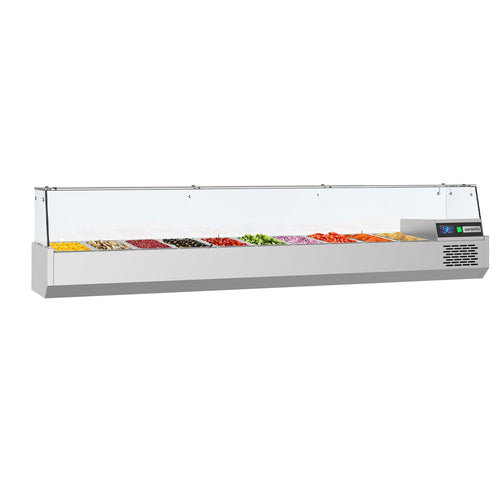 GN-kylmävitriini PREMIUM - 2100x390 mm - 10 GN 1/3-astiaa