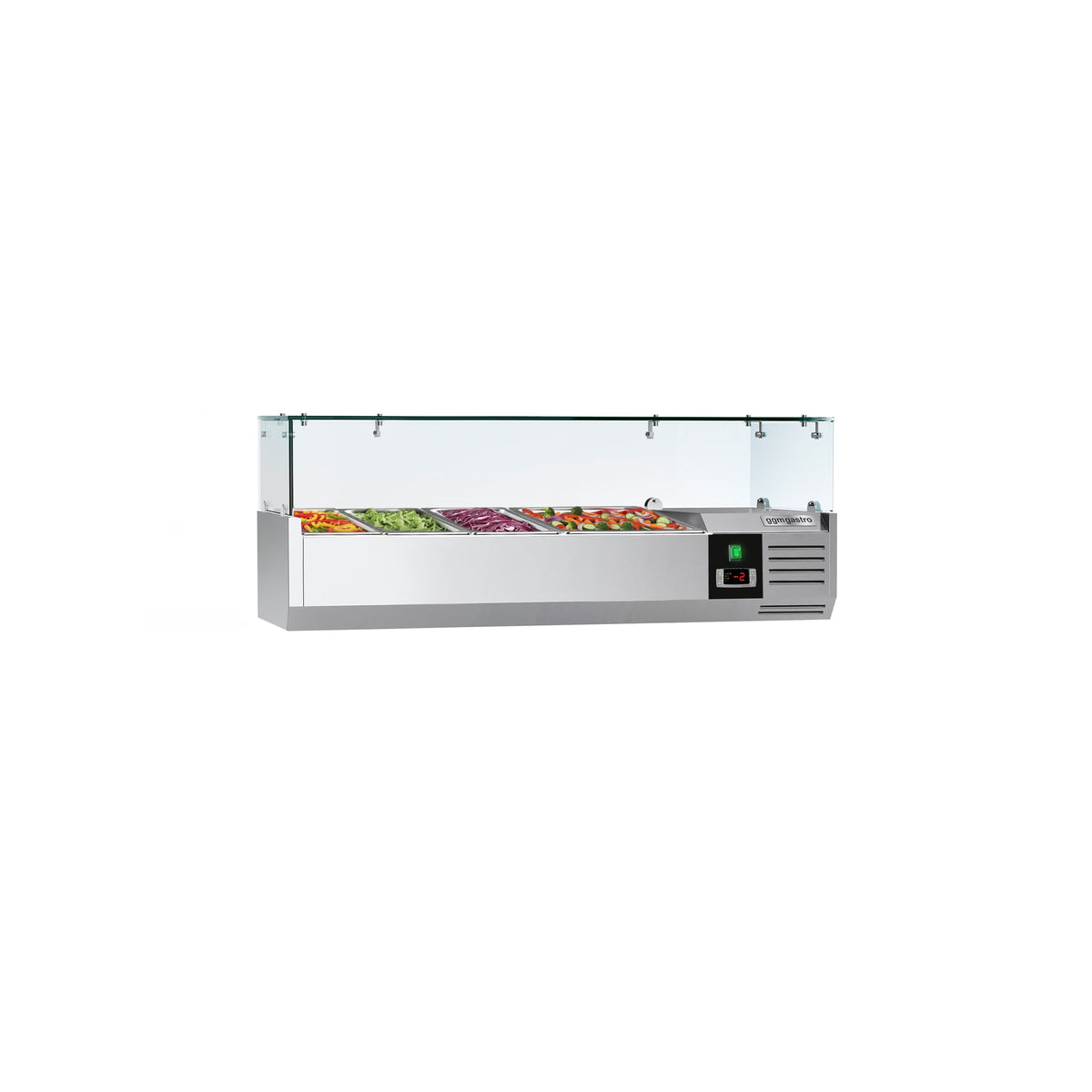 Countertop Prep Well / Refrigerated Topping Unit PREMIUM - 1200x395mm - 3x GN 1/3 & 1x GN 1/2