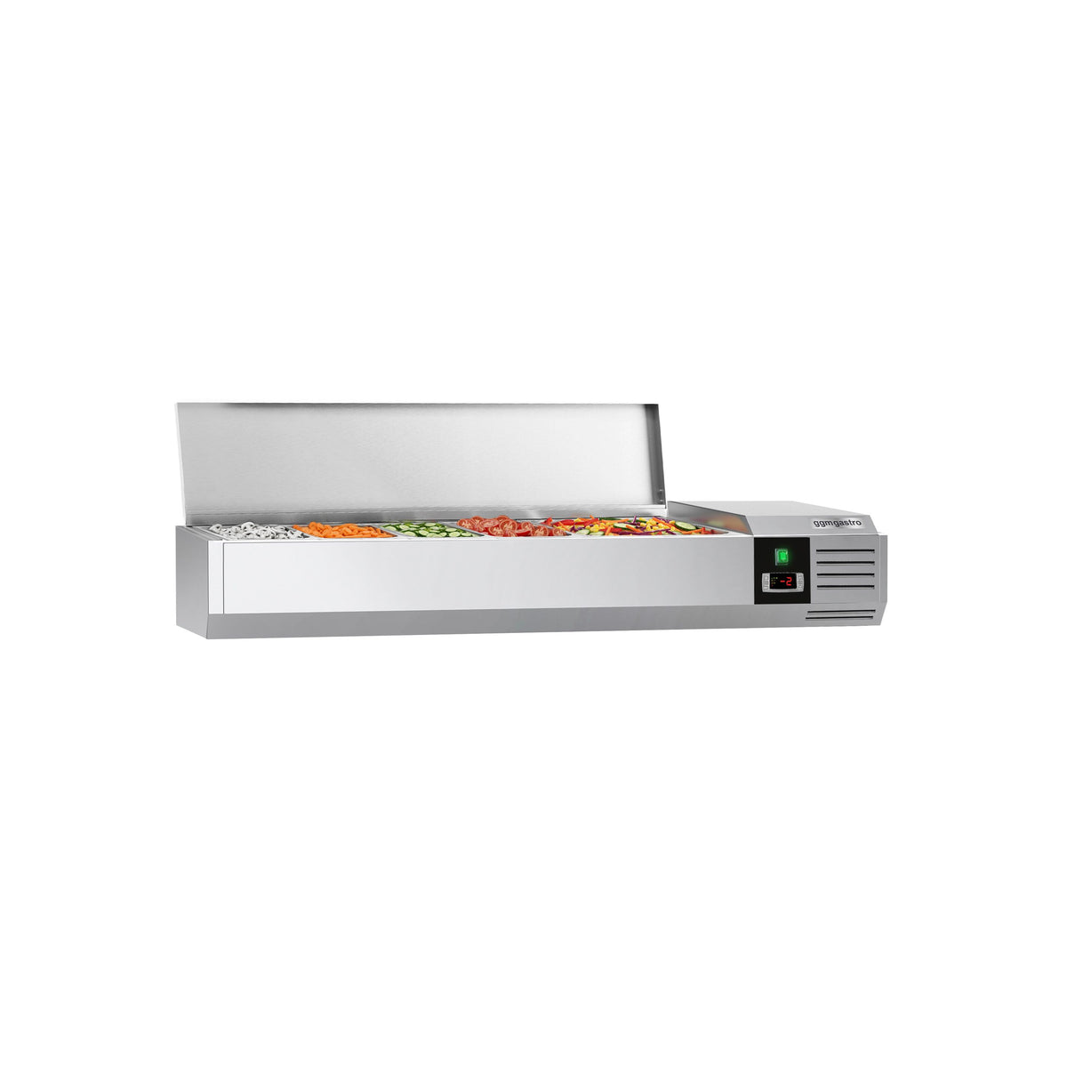 Countertop Prep Well / Refrigerated Topping Unit PREMIUM - 1400x281mm - 6x GN 1/3