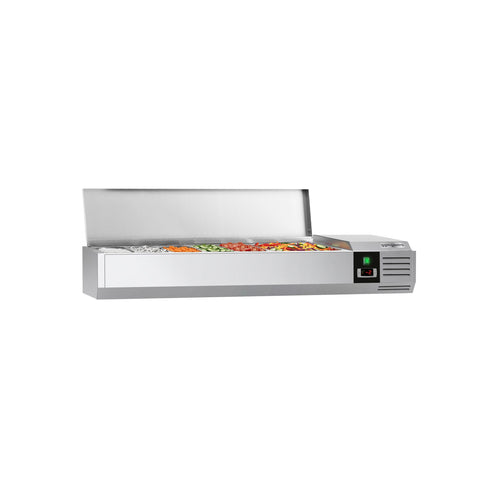 Countertop Prep Well / Refrigerated Topping Unit PREMIUM - 1500x395mm - 6x GN 1/3