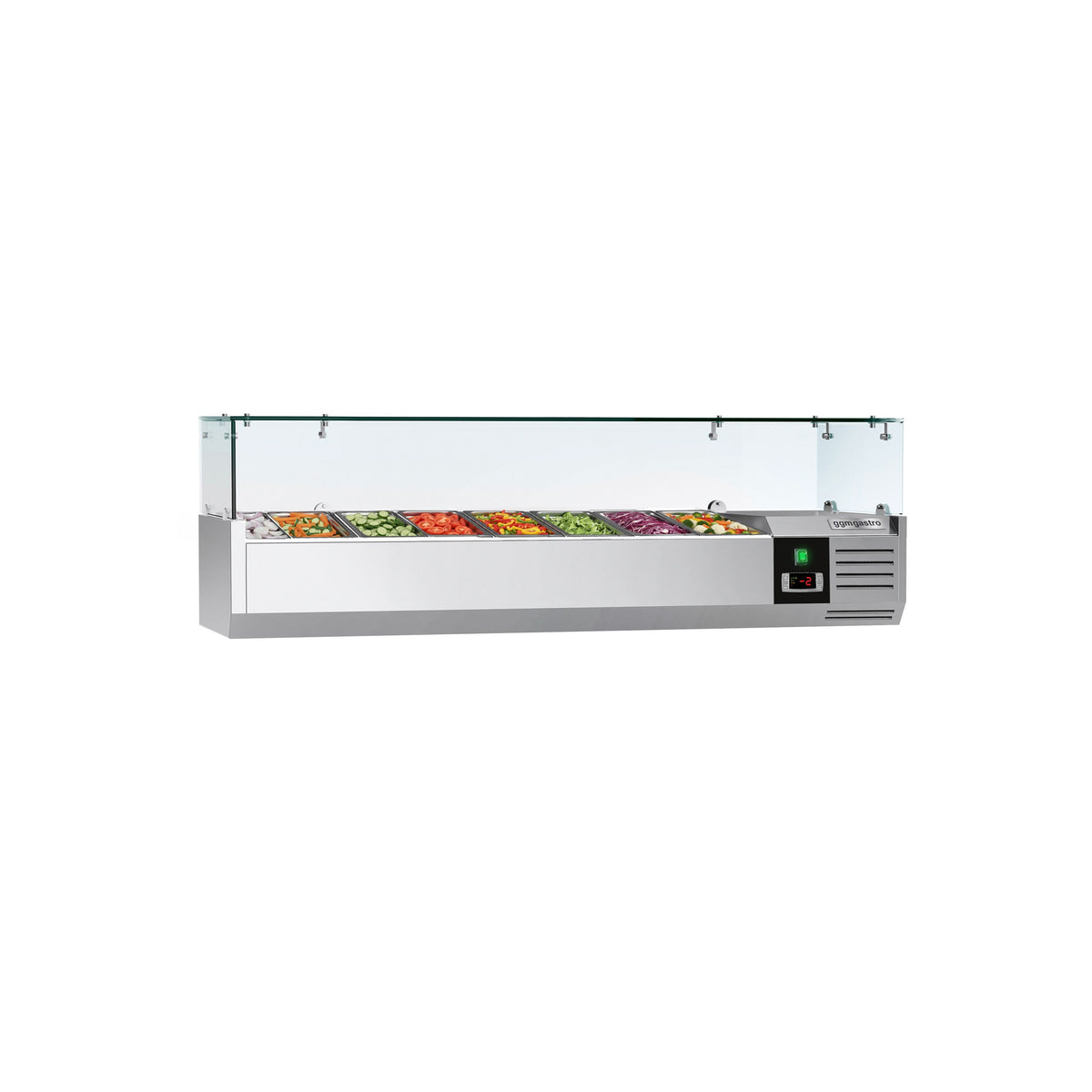 Countertop Prep Well / Refrigerated Topping Unit PREMIUM - 1600x335mm - 7x GN 1/4