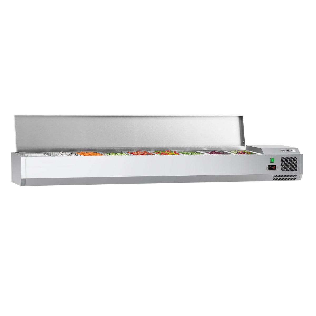 GN-kylmävitriini ECO - 1800x335 mm - 8 GN 1/4-astiaa
