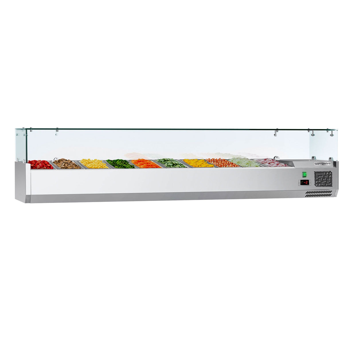Countertop Prep Well / Refrigerated Topping Unit ECO - 2000x335mm - 10x GN 1/4