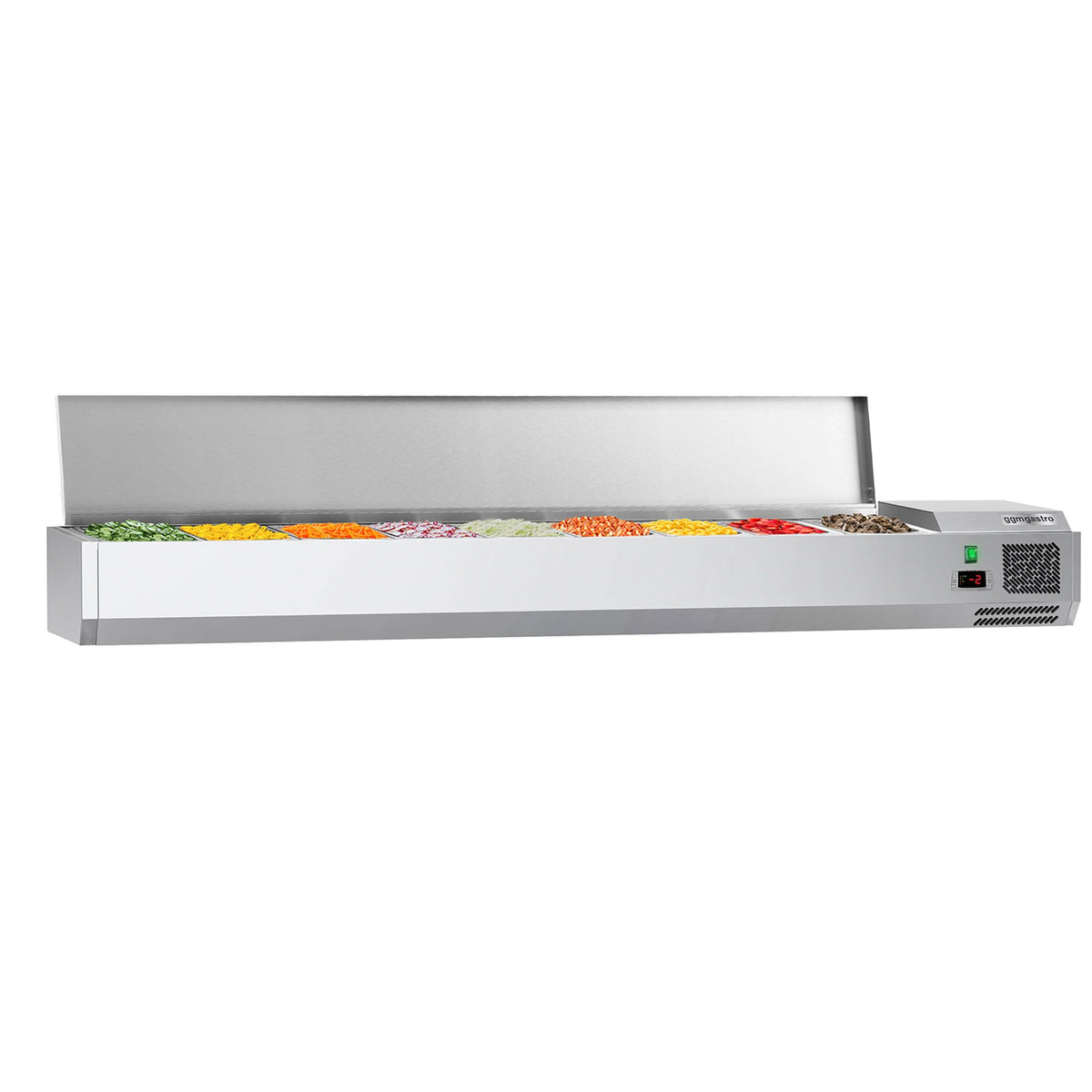 Countertop Prep Well / Refrigerated Topping Unit ECO - 2000x395mm - 9x GN 1/3