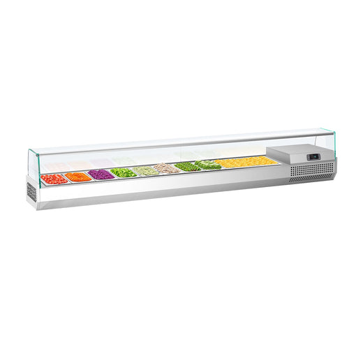 GN-kylmävitriini PREMIUM PLUS - 2300x353 mm - 11 GN 1/4-astiaa