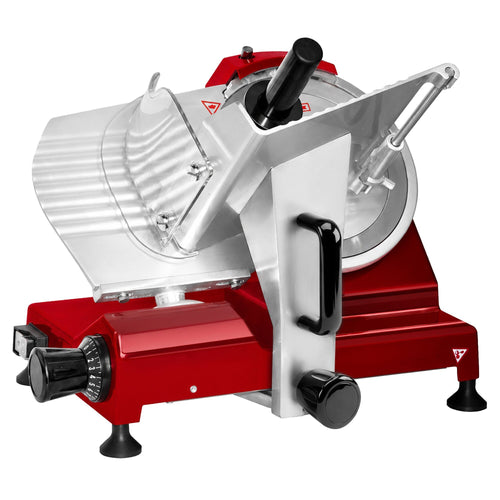 Commercial Meat Slicer with Self-Lock system – 150 W – Blade: Ø 250 mm - red