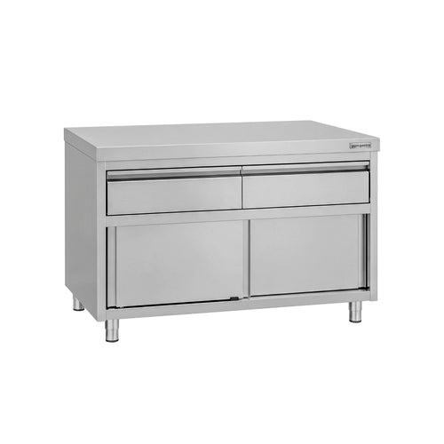 RST-työkaappi ECO – 1200 x 600 mm – 2 laatikkoa ja liukuovi