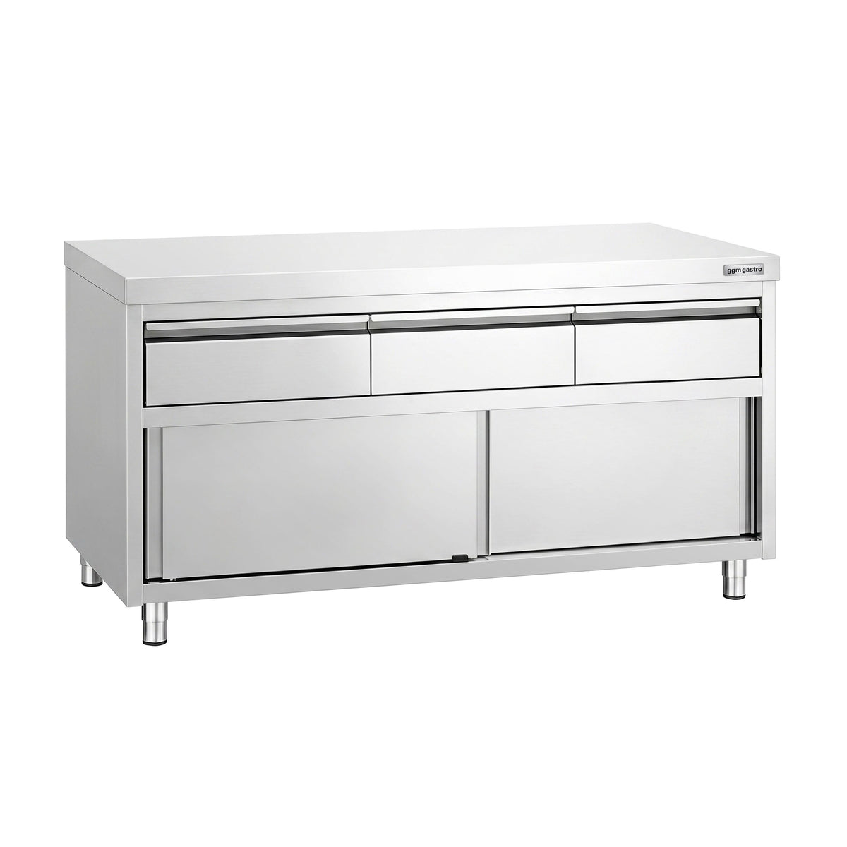 RST-työkaappi PREMIUM – 1600 x 600 mm – 3 laatikolla ja liukuovella