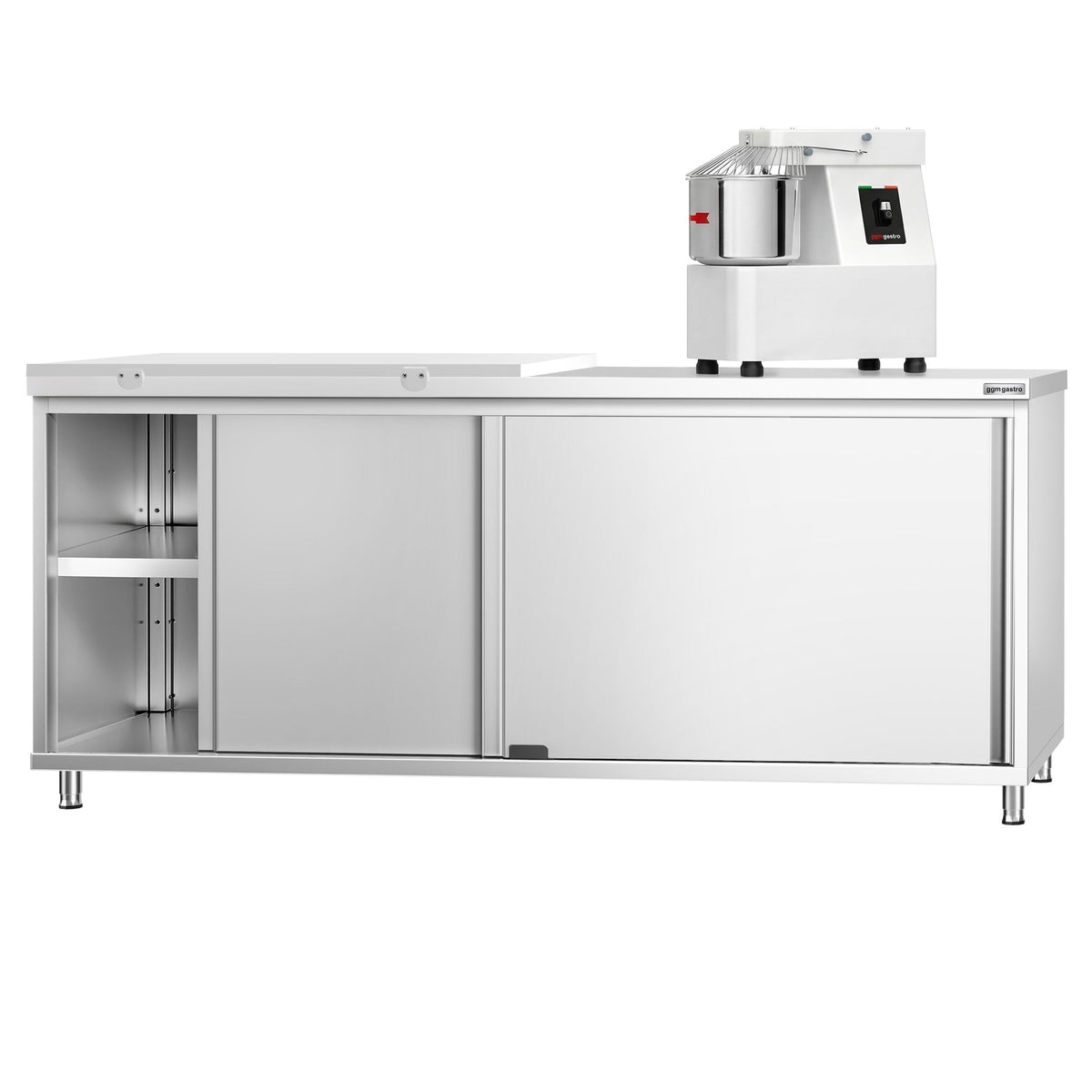 RST-työkaappi PREMIUM - 2000x700 mm - 2 liukuovea - sis. 1/2 leikkuulauta Valkoinen