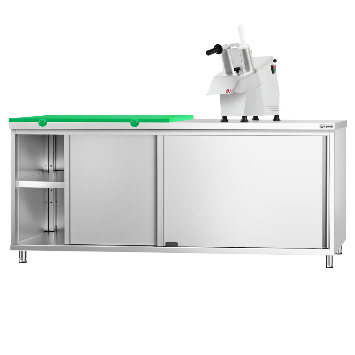 RST-työkaappi PREMIUM - 2000x600 mm - 2 liukuovea - sis. 1/2 leikkuulauta Vihreä