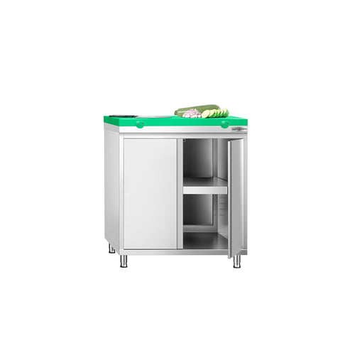 RST-työkaappi PREMIUM - 800x600 mm - 2 saranaovea - sis. leikkuulauta Vihreä