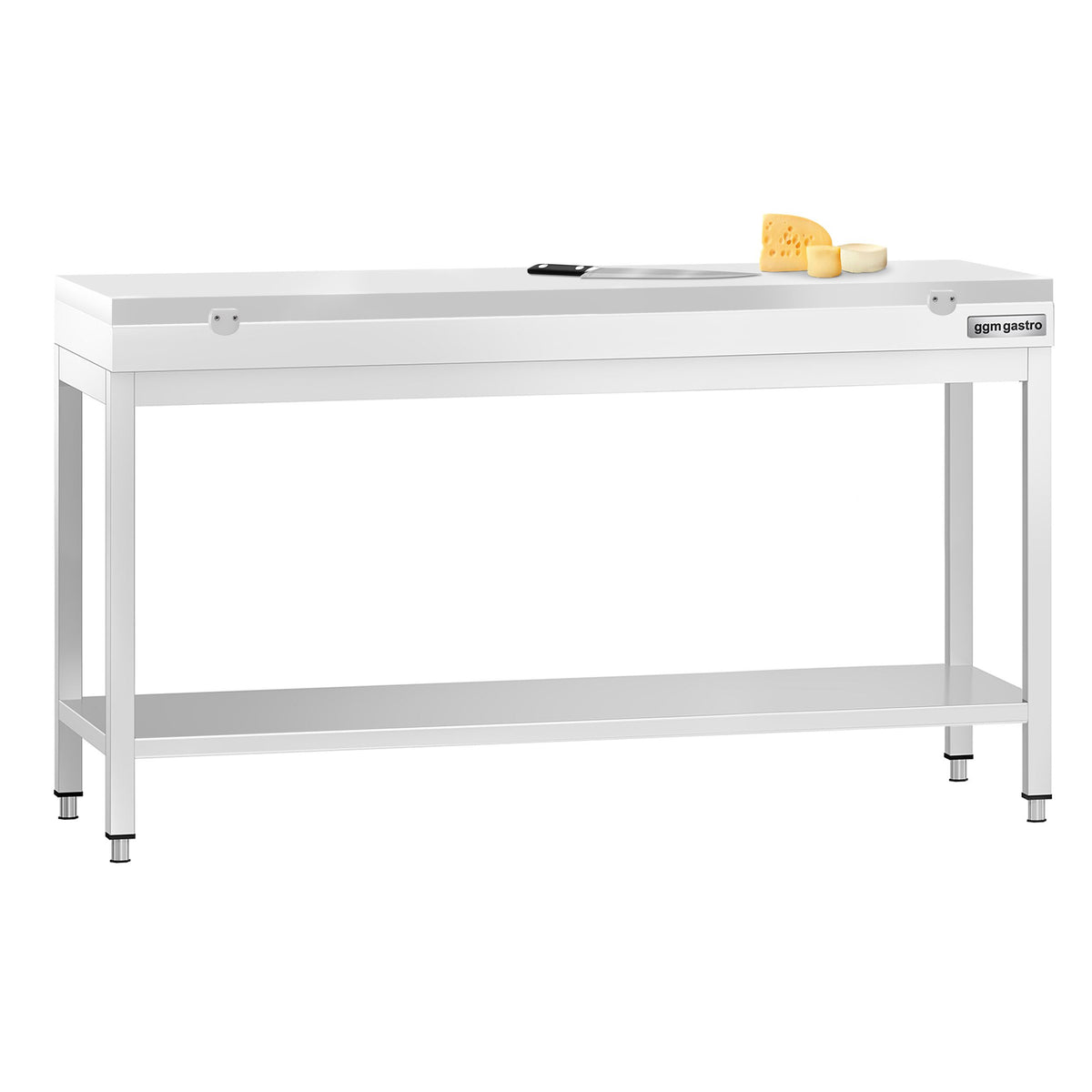RST-työpöytä PREMIUM - 1800x700 mm - alatasolla - sis. leikkuulauta valkoinen
