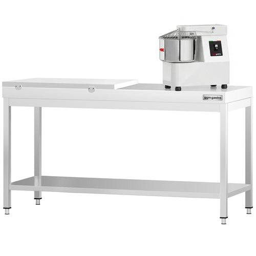 RST-työpöytä PREMIUM - 2000x600 mm - alatasolla - sis. GN 1/2 -leikkuulauta valkoinen