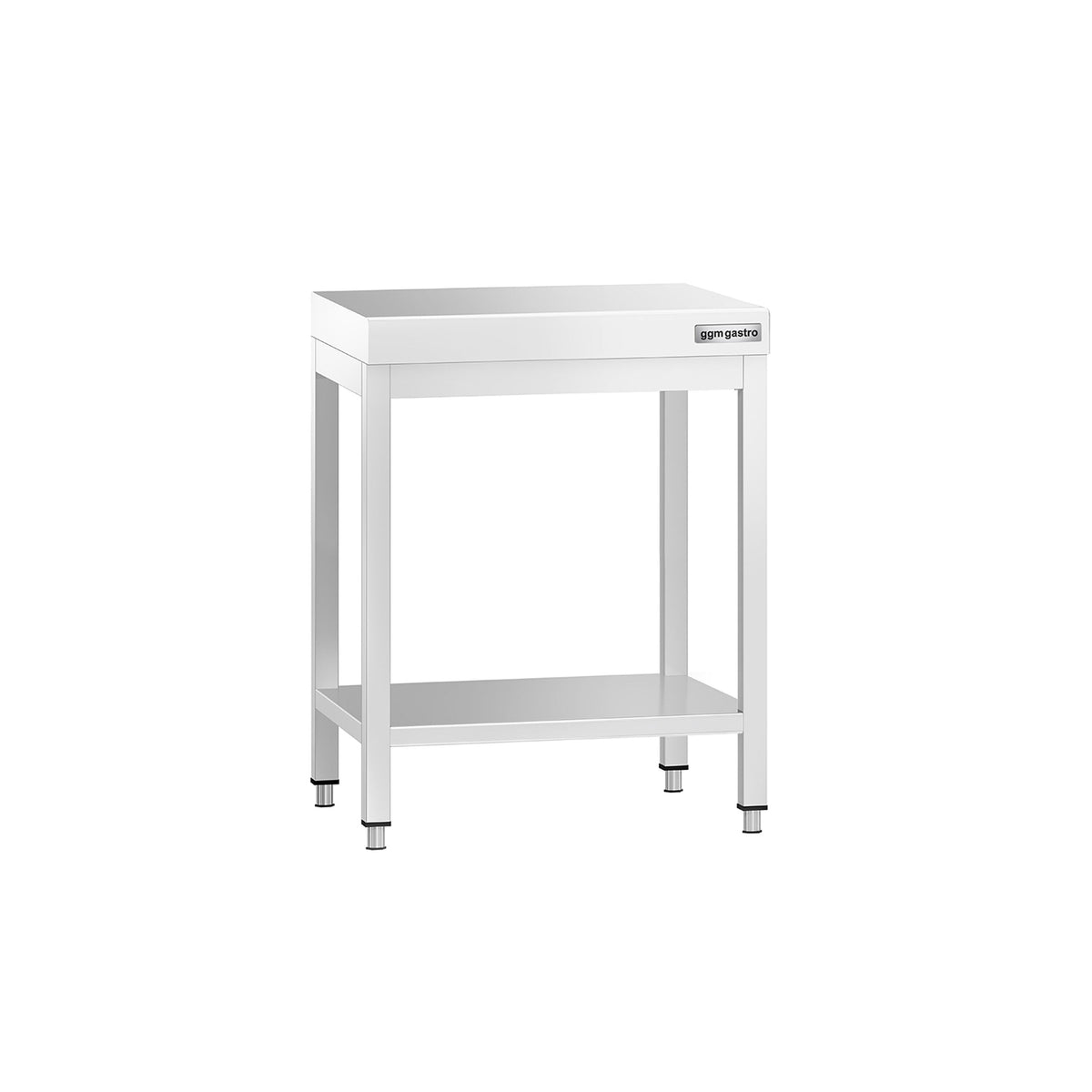 Commercial Stainless Steel Centre Table PREMIUM - 600x600mm - with Undershelf - with Cross Bracing