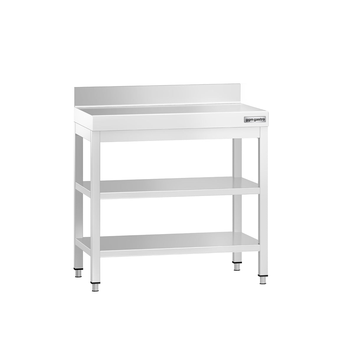 RST-työpöytä PREMIUM - 700x600 mm - alatasolla & roiskesuojalla & välitasolla